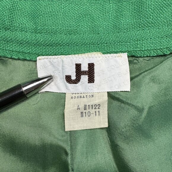 Vintage JH Collectibles Womens 8-11 Kelly Green Vest and Wide-Leg Pantsuit Set - Picture 6 of 16
